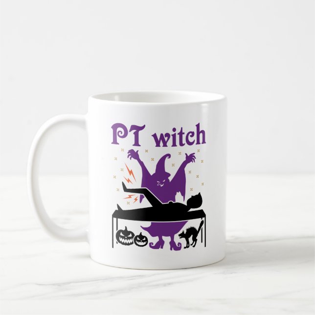 Mug Thérapie physique Halloween PT Witch (Gauche)