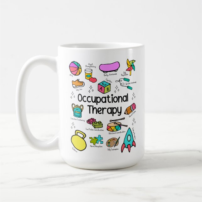 Mug Thérapie professionnelle colorée (Gauche)