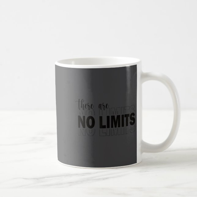 Mug There Are No Limits Mindset Motivation Black  (Droite)