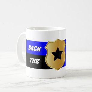 Mug Thin Blue Line, Soutenez Les Bleus