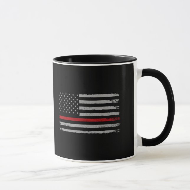 Mug Thin Red Line American Flag (Droite)