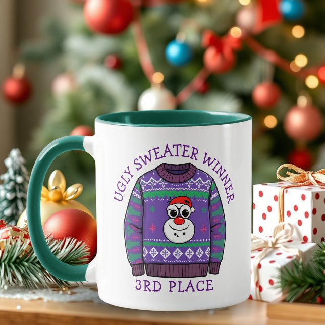 Mug Third Place Ugly Sweater Winner Christmas (Créateur téléchargé)