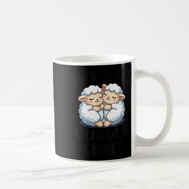 Mug This Is Our Cuddle Shirt Cute Sheep Couple  (Droite)