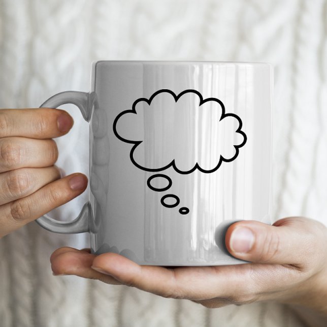 Mug Thought Bubble - ajoutez votre propre texte ! (Créateur téléchargé)