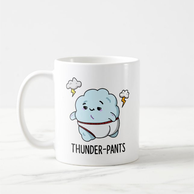 Mug Thunderpants Funky Cloud Météo Pun (Gauche)