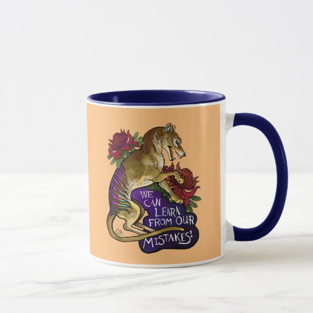 Mug Thylacine : nous pouvons apprendre (Droite)