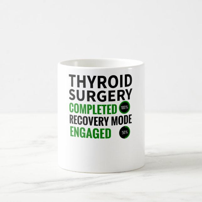 Mug Thyroidectomie| Cadeaux de récupération de la chir (Centre)