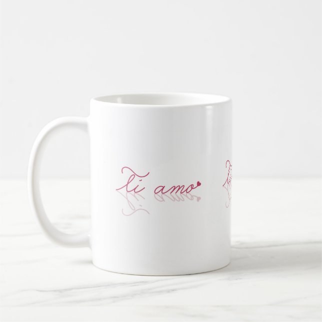 Mug Ti amo (Je t'aime) Italien (Gauche)
