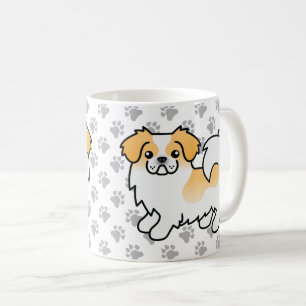 Mug Tibétain Spaniel Parti-Couleur Faon Chien de Dessi