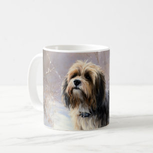 Mug Tibétain Terrier Qu'il neige Noël