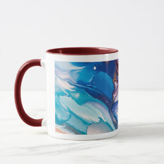 Mug Tidal Bloom – Encre fluide et résine abstraite