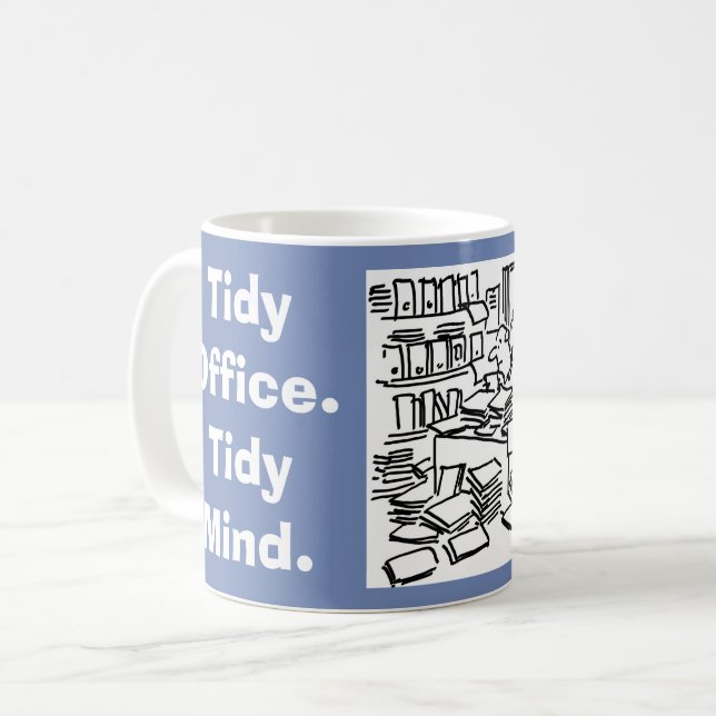 Mug Tidy Office. Tidy Mind. (Devant gauche)