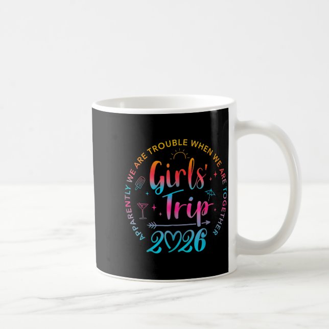 Mug Tie Dye Girls Trip 2026 Trouble When We Are Togeth (Droite)