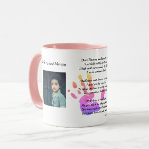 Mug Tiens ma main Maman POEM de Toddler à maman PHOTO