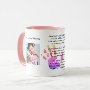 Mug Tiens ma main Maman POEM de Toddler à maman PHOTO