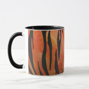 Mug Tiger chaud orange et noir
