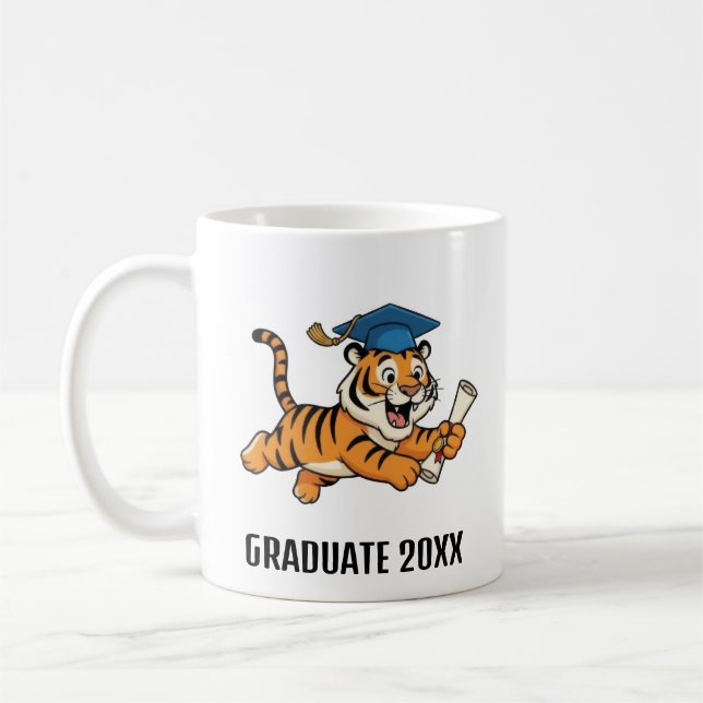 Mug Tiger Graduation Personalized (Gauche)