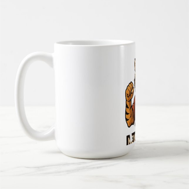 Mug Tiger Martial Arts - Never Give up motivational  (Gauche)
