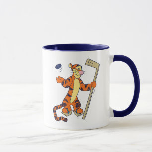 Mug Tigger playing hockey