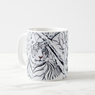Mug Tigre blanc se mélangeant dedans