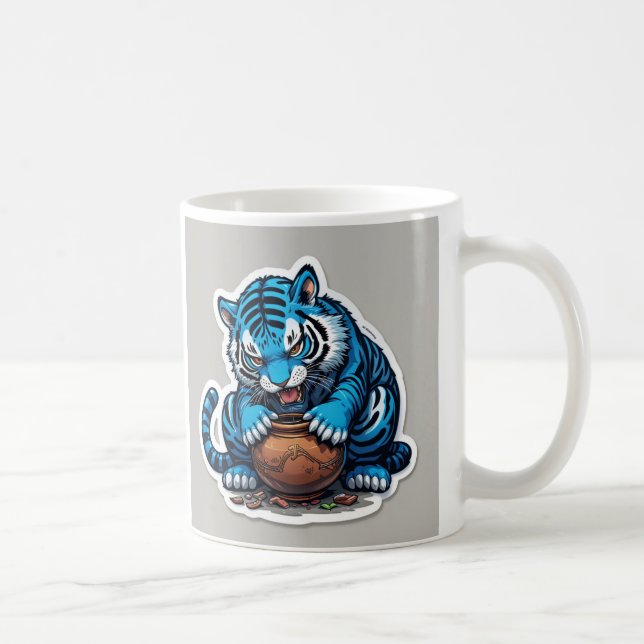 Mug Tigre bleu (Droite)