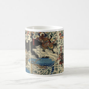 Mug Tigre de combat etc. de samouraïs circa 1800's