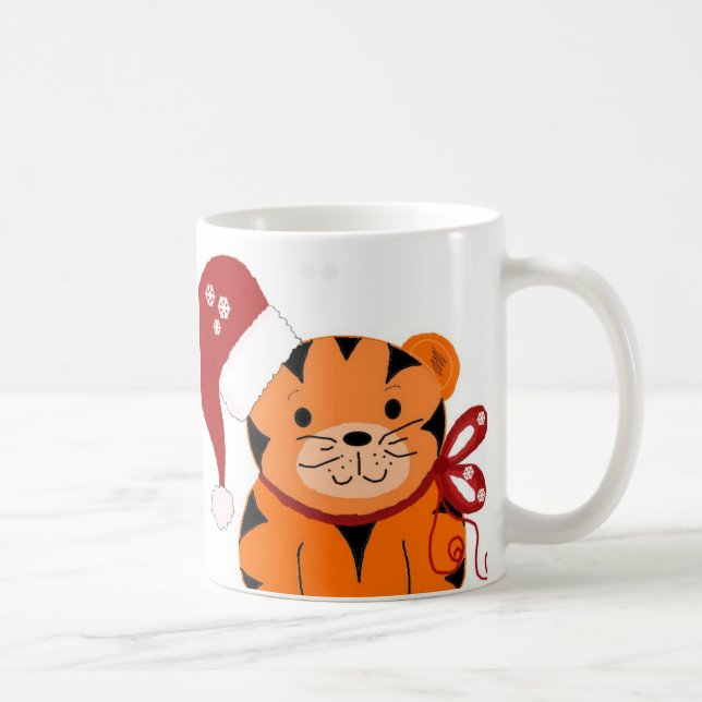 Mug Tigre de Noël (Droite)