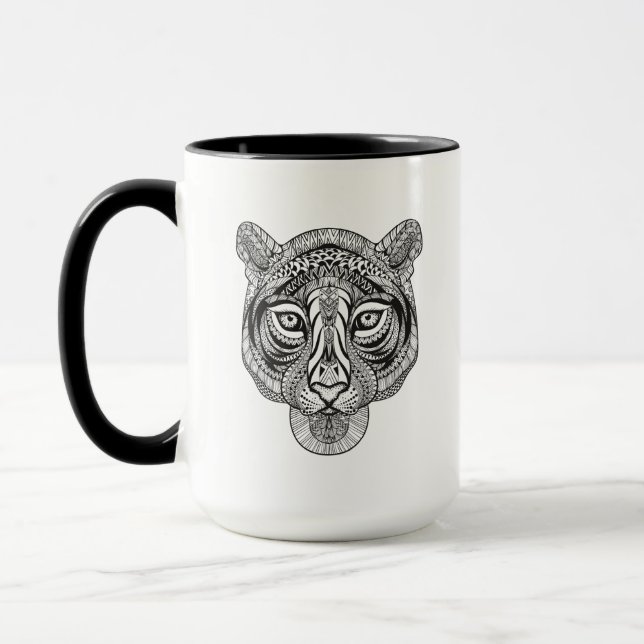Mug Tigre de style (Gauche)