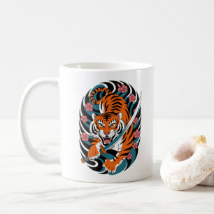 Mug Tigre de tatouage japonais