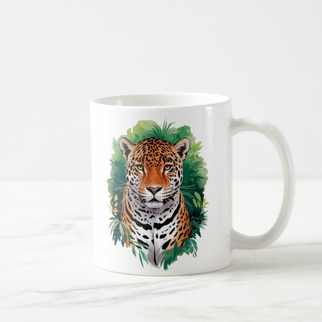 Mug "Tigre majestueux dans l'Art de la Jungle - Nature (Droite)