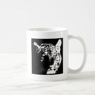 Mug Tigre noir et blanc Pop Art