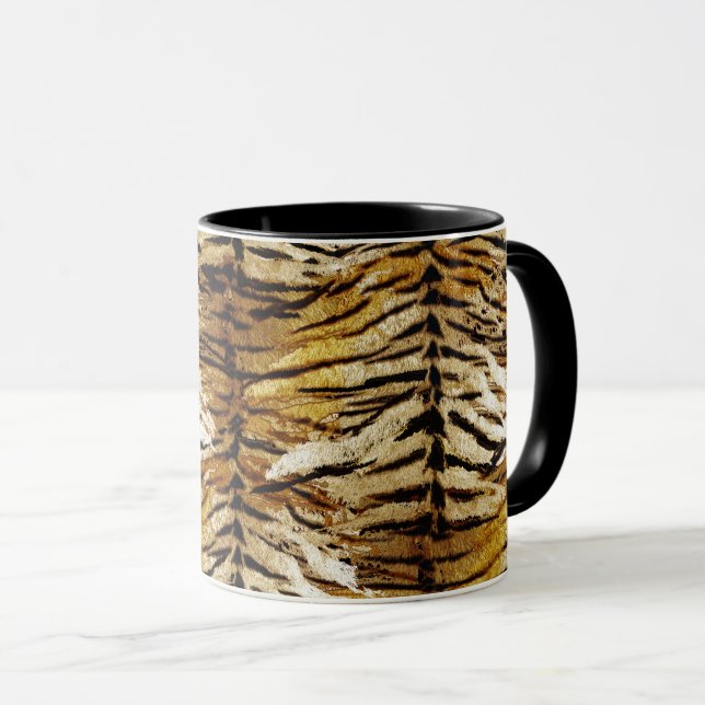 Mug Tigre skin, stylish, tigre, striped, animal print (Devant droit)