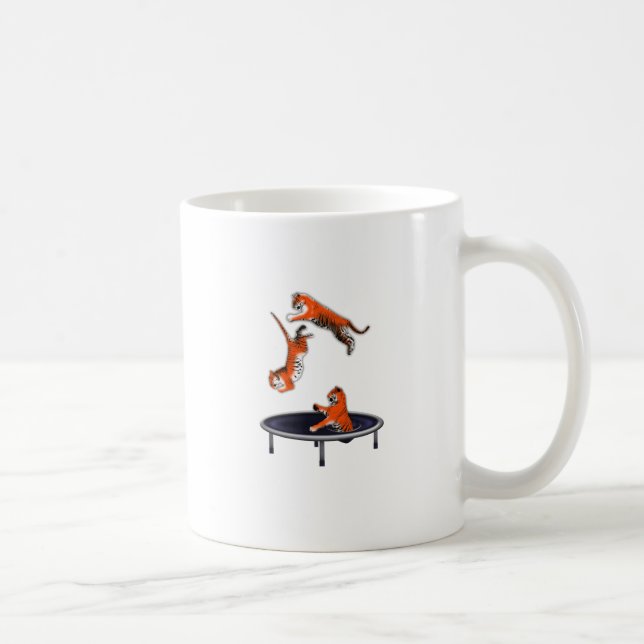 Mug tigre trampolining (Droite)