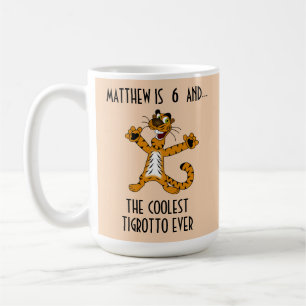Mug Tigrotto le plus frais jamais blanc Orange Birthda