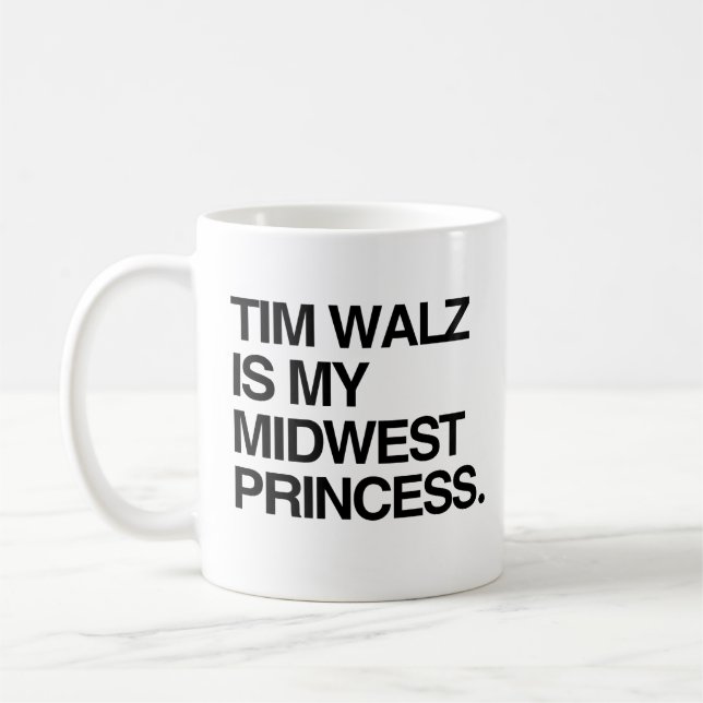 Mug Tim Walz est ma princesse du Midwest (Gauche)