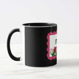 Mug Timbre de la maman florale