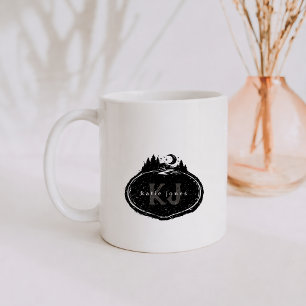 Mug Timbres de la nature à monogramme   Nom personnali