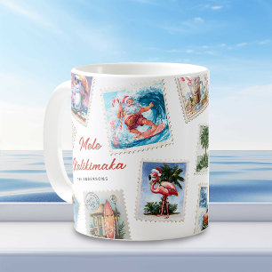 Mug Timbres tropicaux Mele Kalikimaka