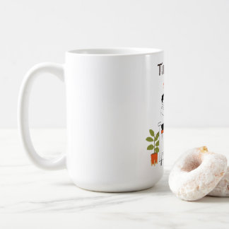 Mug Time for Coffee Cute Couple Illustratio Mug, 15 oz