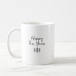 Mug Tin Year Anniversaire, Mug 10 Ans Mari personn