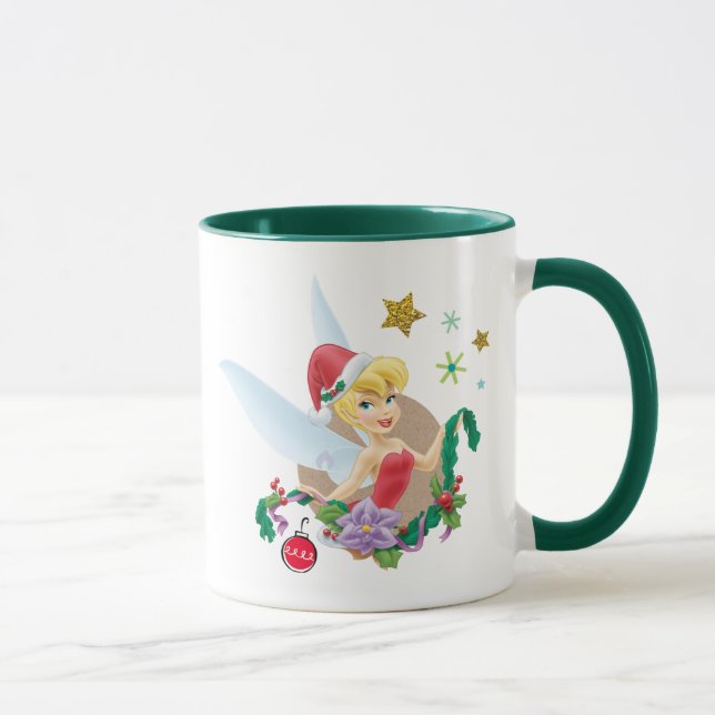 Mug Tinker Bell | Clochette De Tinker À Santa Hat (Droite)
