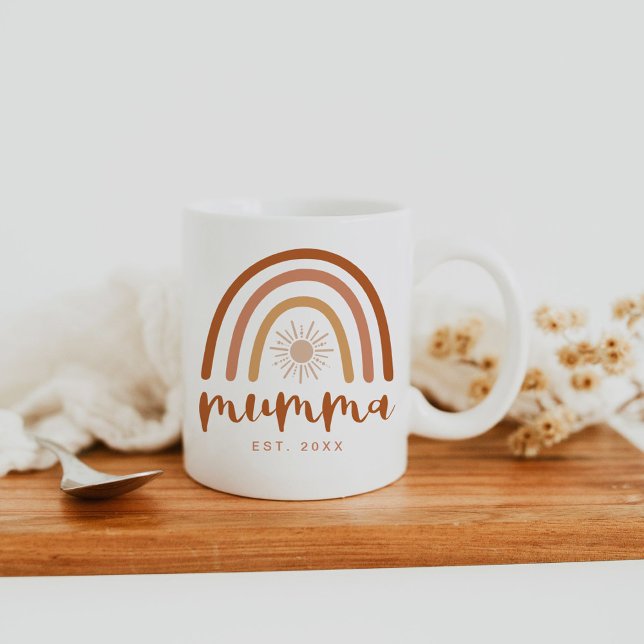 Mug TINLEY Mumma Etabli Terracotta Arc-en-ciel (Créateur téléchargé)