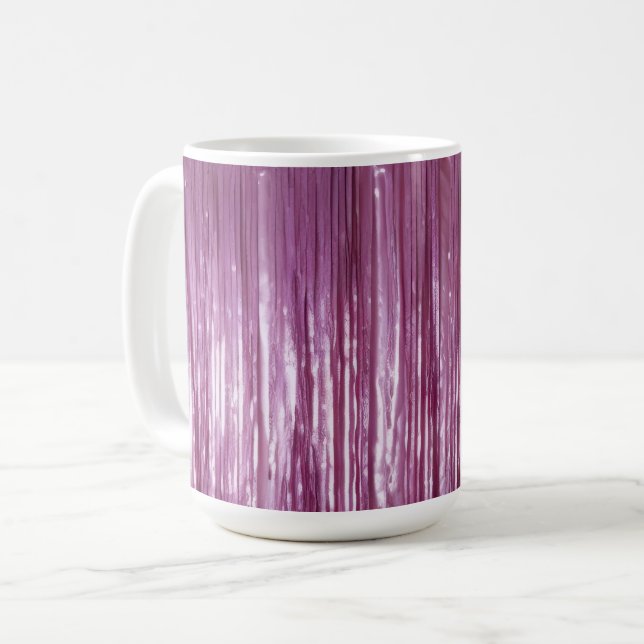Mug Tinsel rose pourpre orchidée (Devant gauche)