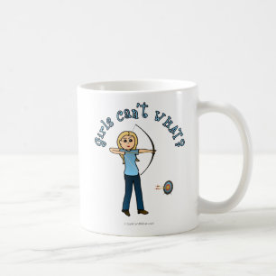 Mug Tir à l'arc blond en bleu