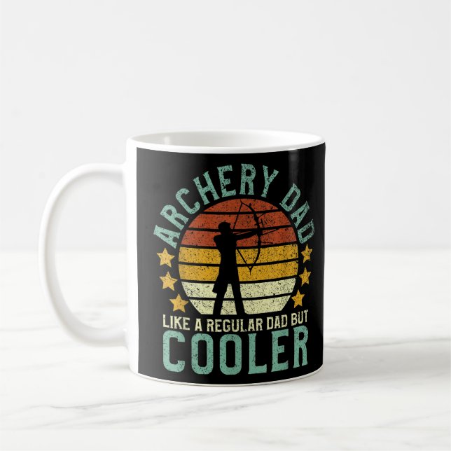 Mug Tir à l'arc Papa Drôle Fête des pères cadeau pour  (Gauche)