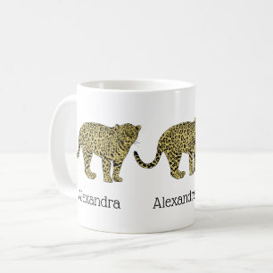 Mug Tirage de chats tachetés au léopard vintage