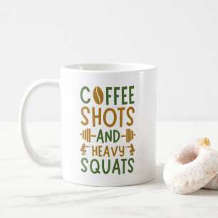 Mug Tirs À Café Et Squats Lourds
