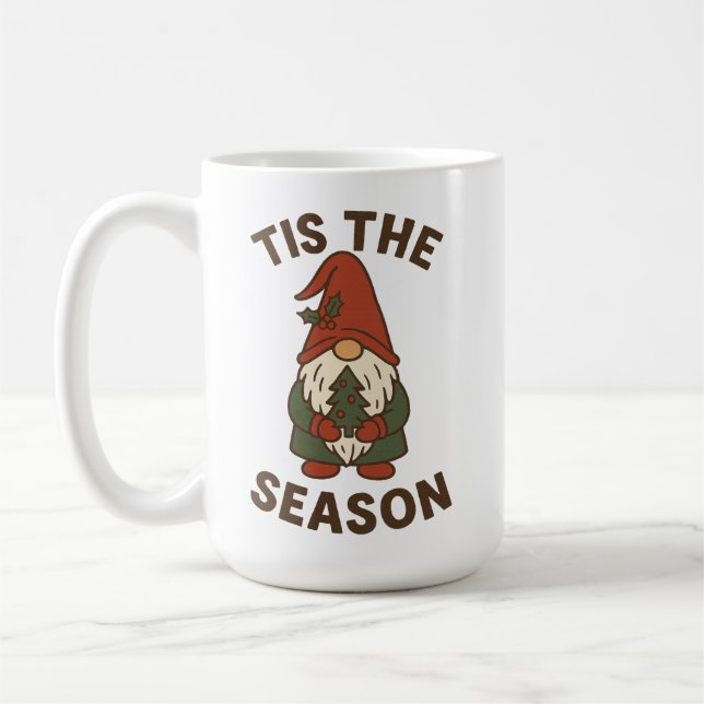 Mug Tis The Season Gnome Christmas (Gauche)