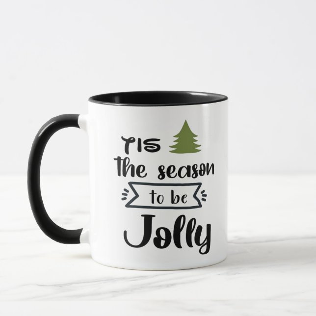 Mug Tis The Season To Be New Year Celebration Minimal  (Gauche)