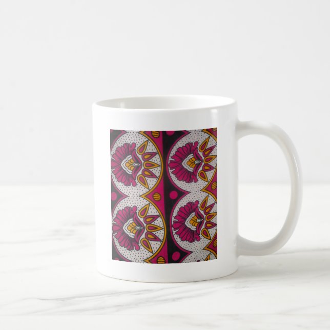 Mug Tissu africain coloré Motif Art Print (Droite)